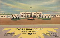 Casa Linda Court Gallup, NM Postcard Postcard Postcard