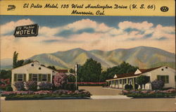 El Patio Motel Monrovia, CA Postcard Postcard Postcard