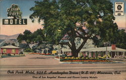 Oak Park Motel Monrovia, CA Postcard Postcard Postcard