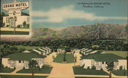 Grand Motel Pasadena, CA Postcard Postcard Postcard