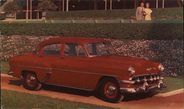 1954 Chevrolet Two-Ten 4-Door Sedan. Morocco Red. Cars