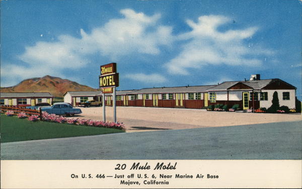 20 Mule Motel Mojave California