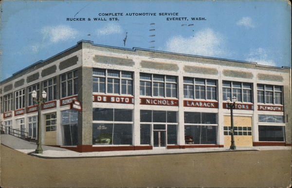 Nochols & Laaback Motors Desoto & Plymouth Everett Washington