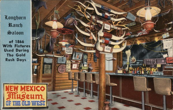 Longhorn Ranch Saloon of 1866 With Fixtures Used During the Gold Rush Days Moriarty New Mexico