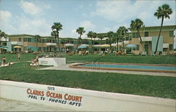 Clark's Ocean Court Daytona Beach, FL Postcard Postcard Postcard