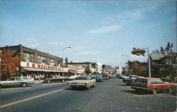 Main Street Greenfield, Along the Mohawk Trail Postcard