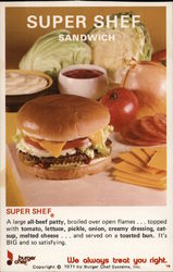 1971 Burger Chef Restaurants Postcard