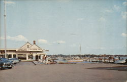Rex Marine Center & Lyon's Pier Restaurant Postcard