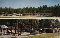 Hodges Motel and Restaurant Postcard