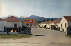 All-View Motel Postcard