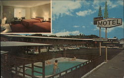 Timbers Motel & Restaurant Shelton, WA Postcard Postcard Postcard