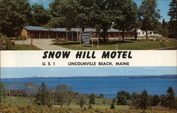 Snow Hill Motel Lincolnville Beach, ME Postcard Postcard Postcard