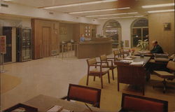 Columbus-Founders Savings and Loan Association Lobby Postcard
