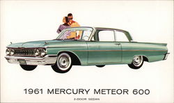 1961 Mercury Meteor 600 2-Door Sedan Postcard