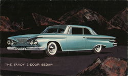 1961 Plymouth Savoy 2-Door Sedan at Mason Sales & Service Ferndale, MI Postcard Postcard Postcard