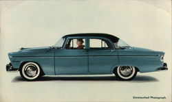 1955 Plymouth Belvedere 4-Door Sedan Postcard