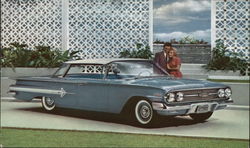 1960 Impala by Chevrolet, 4-Door Sport Sedan Postcard