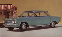 1964 Corvair Monza 4-Door Sedan Postcard