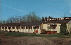 Sun-Set Motel Franklin, PA Postcard Postcard Postcard