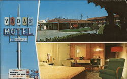 Vada's Motel Postcard
