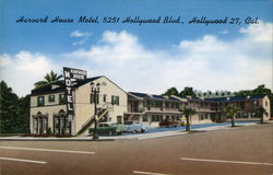 Harvard House Motel Hollywood, CA Postcard Postcard Postcard
