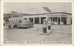 Rodeo 76 Service Postcard