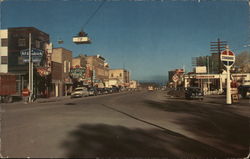 Looking West on Front Street Postcard