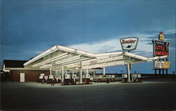 Holding's Little America Sinclair Service Station Postcard