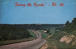 "Seeing the Ozarks" - Rt. 66 Postcard