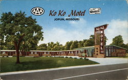 Ko Ko Motel Joplin, MO Postcard Postcard Postcard