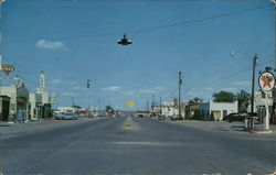Route 66 thru Shamrock Postcard