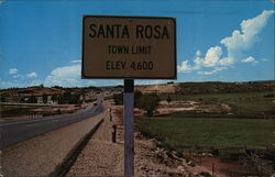 Entering Santa Rosa Postcard