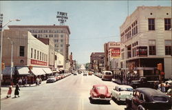 Central Ave. and Fourth Street Postcard