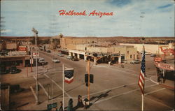 Center of Town, Holbrook. Arizona Postcard