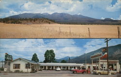 Mountain View Motel and Chevron Station Flagstaff, AZ Postcard Postcard Postcard