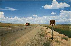 Famous Route 66 Through Northern Arizona Postcard