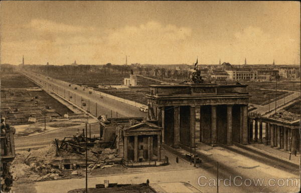 Brandenburg Gate After WWII Berlin Germany