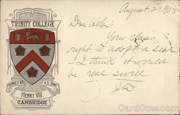 Trinity College, Cambridge United Kingdom Cambridgeshire