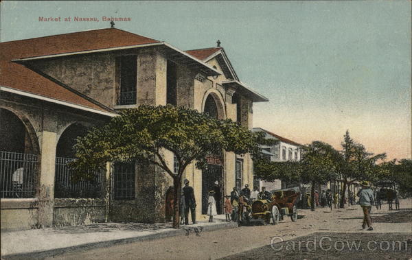View of Market Nassau Bahamas Caribbean Islands