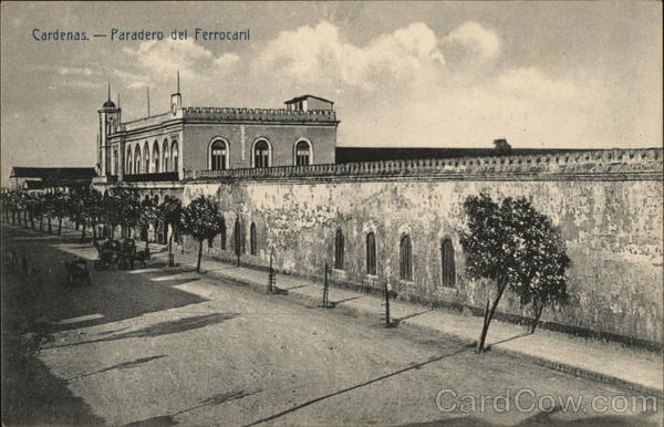Paradero del Ferrocaril Cardenas Mexico
