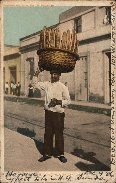 Bread Man Havana Cuba