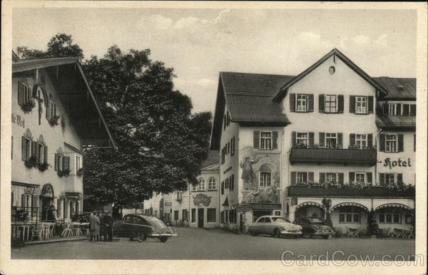 Dorfplatz Oberammergau Germany