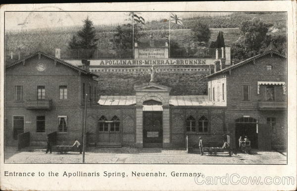 Entrance to the Apollinaris spring, Neuenahr, Germany