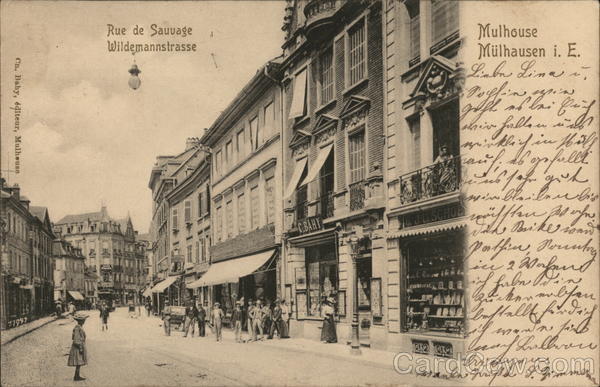 Rue de Sauvage Wildermannstrasse Mulhouse France