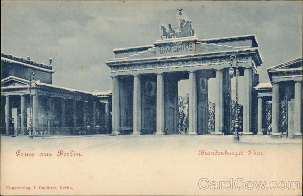 Greetings from Berlin - Brandenburg Gate Germany