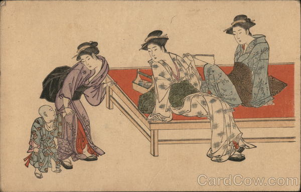 Japanese women with child