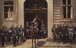 S.M.Reitet zur Truppen Inspection Postcard