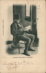Irish Peasant Farmer Postcard
