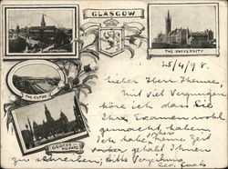Various Views of City Postcard