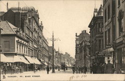 St. Mary Street Cardiff, Wales Postcard Postcard Postcard